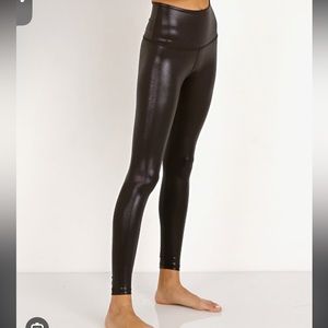 Beyond Yoga Pearl Liquid Leather Leggings